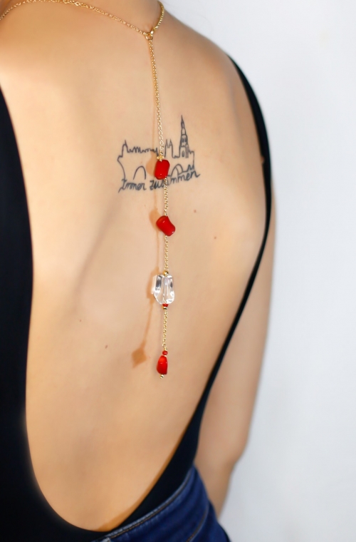 collar coral para espalda