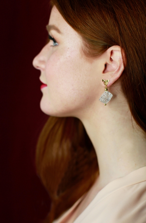 pendientes joya cuarzo