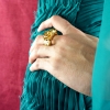 anillo Damiani oro y citrinos