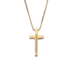 cruz con cadena oro